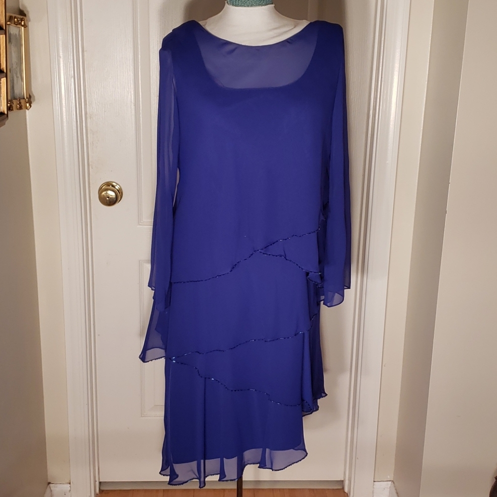 Patra evening gown full length long sleeve